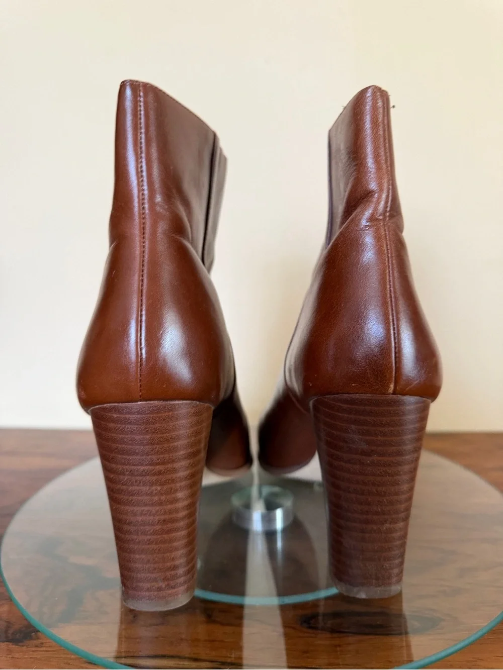 Michael Kors Margaret Leather Booties Brown 9M